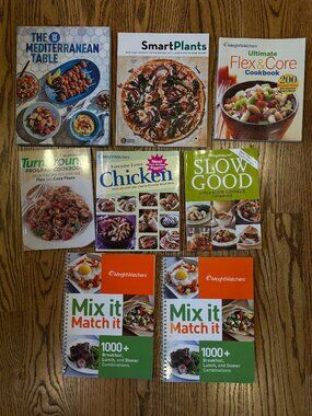 WEIGHT WATCHERS WW Lot of 8 Cookbooks Core / Flex Healthy Weight Loss Bundle NEW